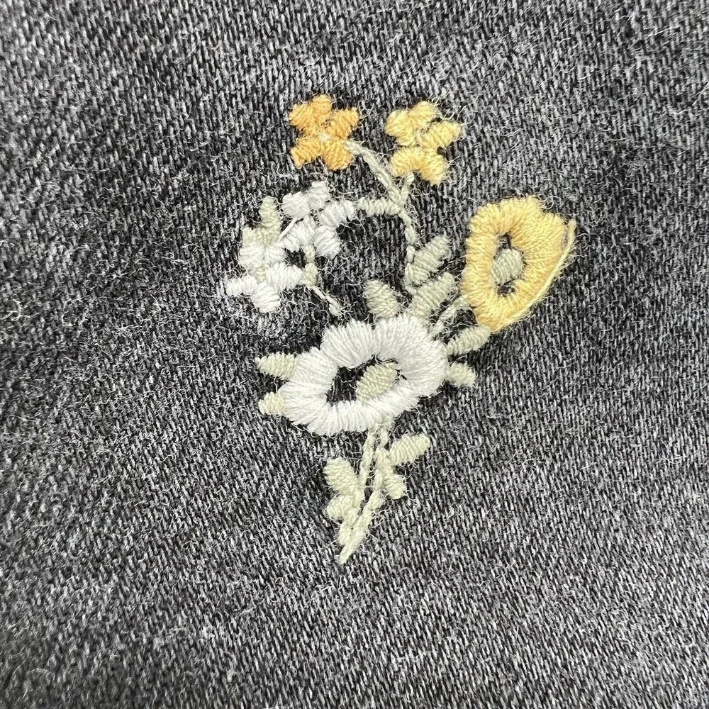 Abercrombie Jeans Women's 25x27 Floral Embroidered‎ High Rise Skinny Boho